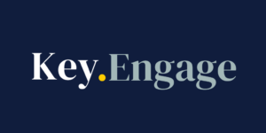 logo key engage bleu